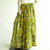 Vintage 1960's Olive Painted Maxi Skirt