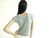 Vintage 1980's Baby Blue Pearl Vest Sweater