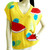 Vintage 1980's Fruit Cocktail Vest Sweater