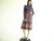 Vintage 1970's Purple Paisley Boho Peasant Dress