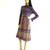 Vintage 1970's Purple Paisley Boho Peasant Dress