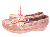 Vintage Foot Steps Tan Boat Shoe