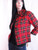 Vintage 1960's Red Plaid Cropped Blazer