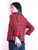 Vintage 1960's Red Plaid Cropped Blazer