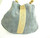 Vintage 1970's Periwinkle Blue Suede Tote Bag
