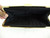 Vintage 1970's Bag - Black Stitched Clutch Purse
