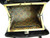 Vintage 1970's Bag - Black Stitched Clutch Purse