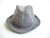Vintage Red, Blue & White Plaid Fedora Hat