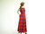 Vintage 1960/70's Red Plaid Sleeveless Maxi Dress