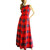 Vintage 1960/70's Red Plaid Sleeveless Maxi Dress