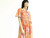 Vintage Coral Sheer Cheongsam Dress