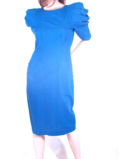Vintage Dress | Vintage 1980’s Blue Nicole Miller Dress