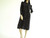 Vintage 1970/80's Nipon Boutique Black Floral Silk Dress