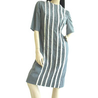 Vintage 1960'S Jon. McCauley Chanmbray Lace Dress