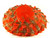 1958 Ranleigh Orange Velvet Saucer Pancake Hat