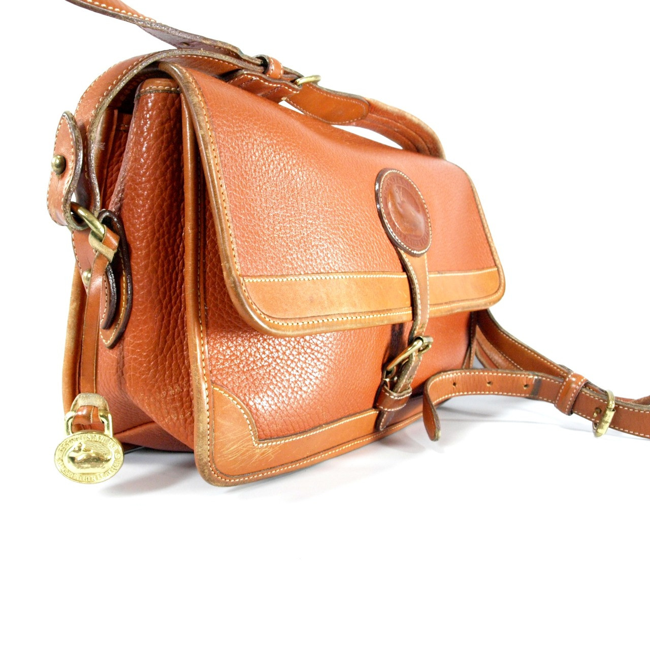 Vintage Dooney & Bourke Green Pebble Leather Shoulder Crossbody Hand Bag  Purse | eBay