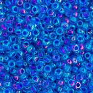 Miyuki Round Seed Bead Size 11/0  Blue Violet AB Lined Dyed SB 0353(51480)