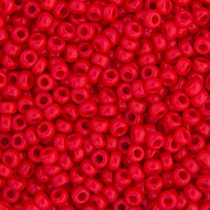 Miyuki Round Seed Bead Size 11/0 Red Opaque SB 0408(51503)