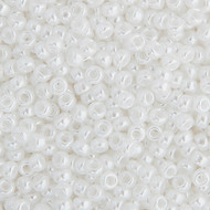 Miyuki Round Seed Bead Size 11/0 White Pearl Opaque Luster SB 0420(51511)