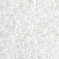 Miyuki Round Seed Bead Size 11/0 White Pearl Ceylon SB 0528(51533)