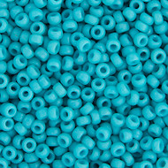 Miyuki Round Seed Bead Size 11/0 Turquoise Blue Opaque Matte Luster SB 2029(51585)