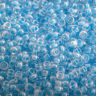 Miyuki Round Seed Bead Size 11/0 Light Blue Luminous Neon Colour Lined SB 4300(51607)