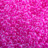 Miyuki Round Seed Bead Size 11/0 Hot Pink Luminous Neon Colour Lined SB4301(52977)