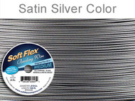 Soft Flex Beading Wire Clear Medium/ .019 Dia. 49 Strand 100  foot spool - each (6851)