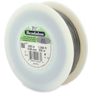 7 Strand Stainless Steel Bead Stringing Wire, .026 in, Bright, 1000 ft