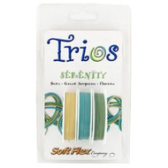 Soft Flex Trios Beading Wire Serenity Medium/ .019 dia. Bone/ Green Turquoise/ Fluorite 3x10 foot pack - each(6914)