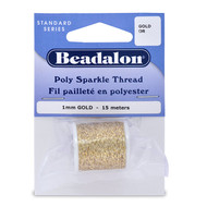 Poly Sparkle Thread 1mm Gold 15m(38248)