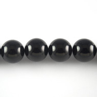 Black Onyx 6mm Round Beads - by the strand(24471)