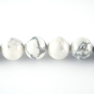 Natural Howlite 3mm Round Bead - by the strand(24429)