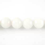 White Jade 3mm Round Bead - by the strand(24442)