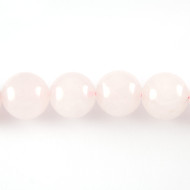 Rose Quartz 3mm Smooth Round Beads - by the strand(39757)