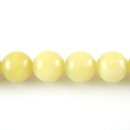 Olive Stone 8mm Round Bead - by the strand(53365)