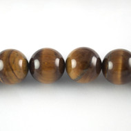 Tiger Eye 8mm Smooth Round Beads - by the strand(3274)
