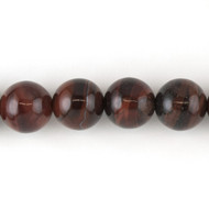 Tiger Eye Red  3mm Round Bead - by the strand(45007)