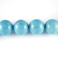 Synthetic Turquoise 4mm Round Bead - by the strand(24489)