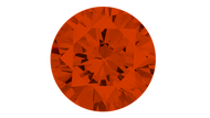 Cubic Zirconia Orange Round Brilliant Cut 4mm(51900)