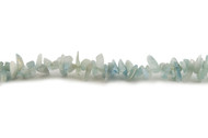 Aquamarine Bead Chips 16"  -  by the strand(40142)