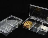Eurotool Acrylic Storage Box With 6 Compartments PKG-352.06(19774)