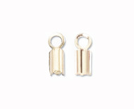 Gold-Filled Cord End Foldover 3mm (10 pcs)