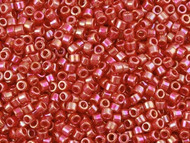 Miyuki Delica Seed Bead size 11/0 Red Opaque AB DB 0162(56021)