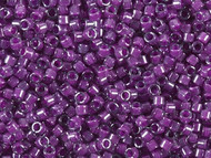 Miyuki Delica Seed Bead size 11/0 Pale Blue Magenta Lined-Dyed DB 0281(56046)