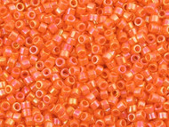 Miyuki Delica Seed Bead size 11/0 Orange Opaque AB DB 0161(56020)