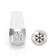 ImpressArt 6mm Metal Design Stamp Snowflake - each (56314)