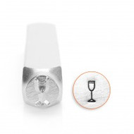 ImpressArt 6mm Metal Design Stamp Champagne Glass - each(41339)