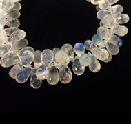 Rainbow Moonstone Faceted Briolettes 1 8" strand(55009)