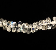 Rainbow Moonstone Faceted Briolettes 1 8"strand(55010)